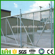 24 ANOS Fábrica Galvanizado Chain Link Fence / ligas de alumínio fio flexível para ligação de corrente para área desportiva